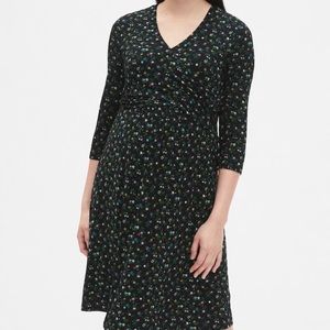 GAP Maternity Floral Print Wrap Dress L